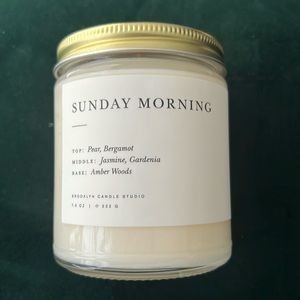 NIB Brooklyn Candle Sunday Morning candle